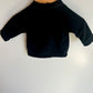 Miles Baby Black Crewneck / 3m