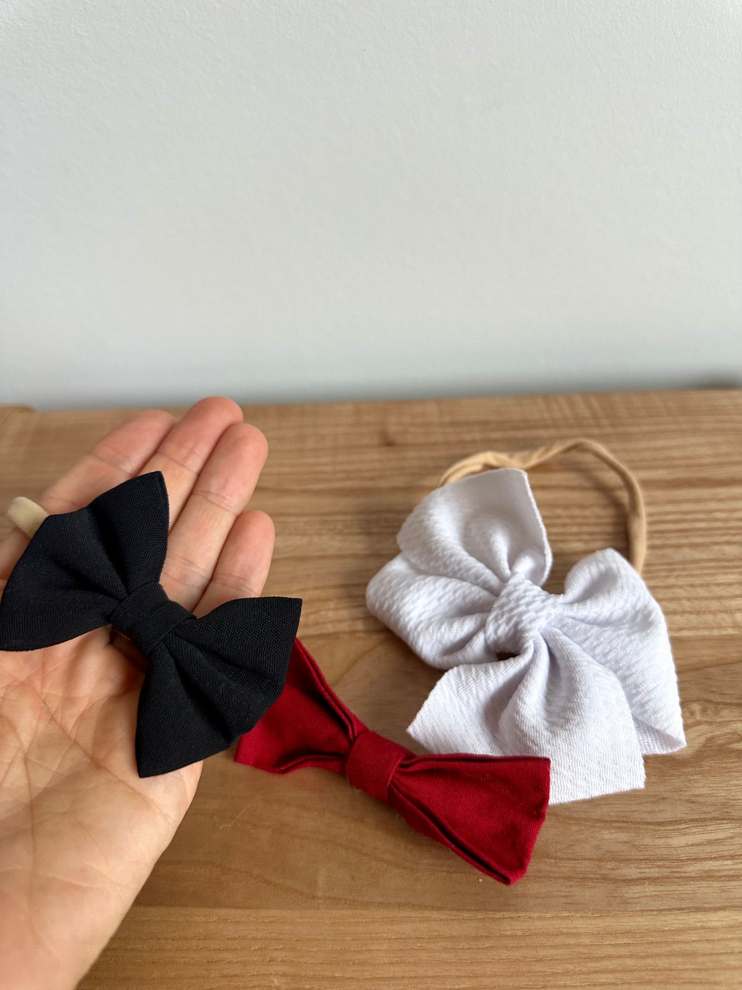 Red, Black, White Headbands / 6-12m?
