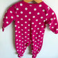 Money Pink Dotted Sleeper / 12m