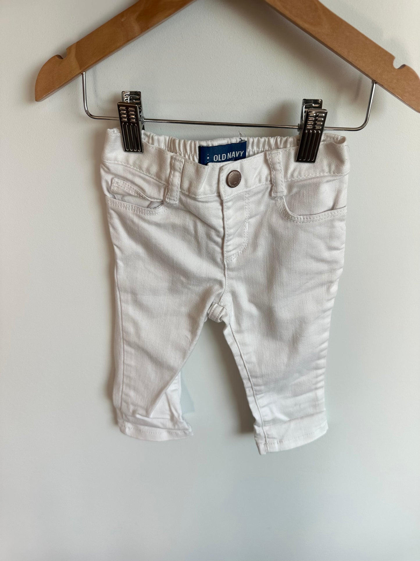 White Stretch Skinny Jeans / 12-18m