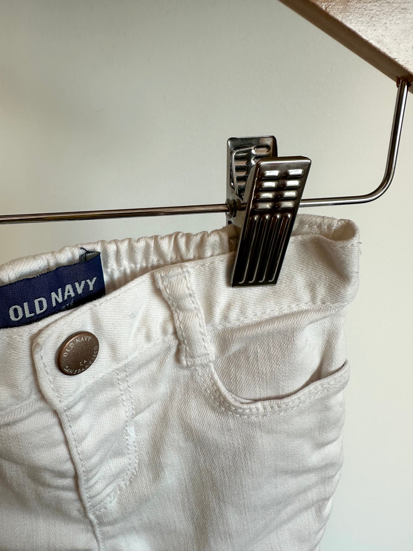 White Stretch Skinny Jeans / 12-18m