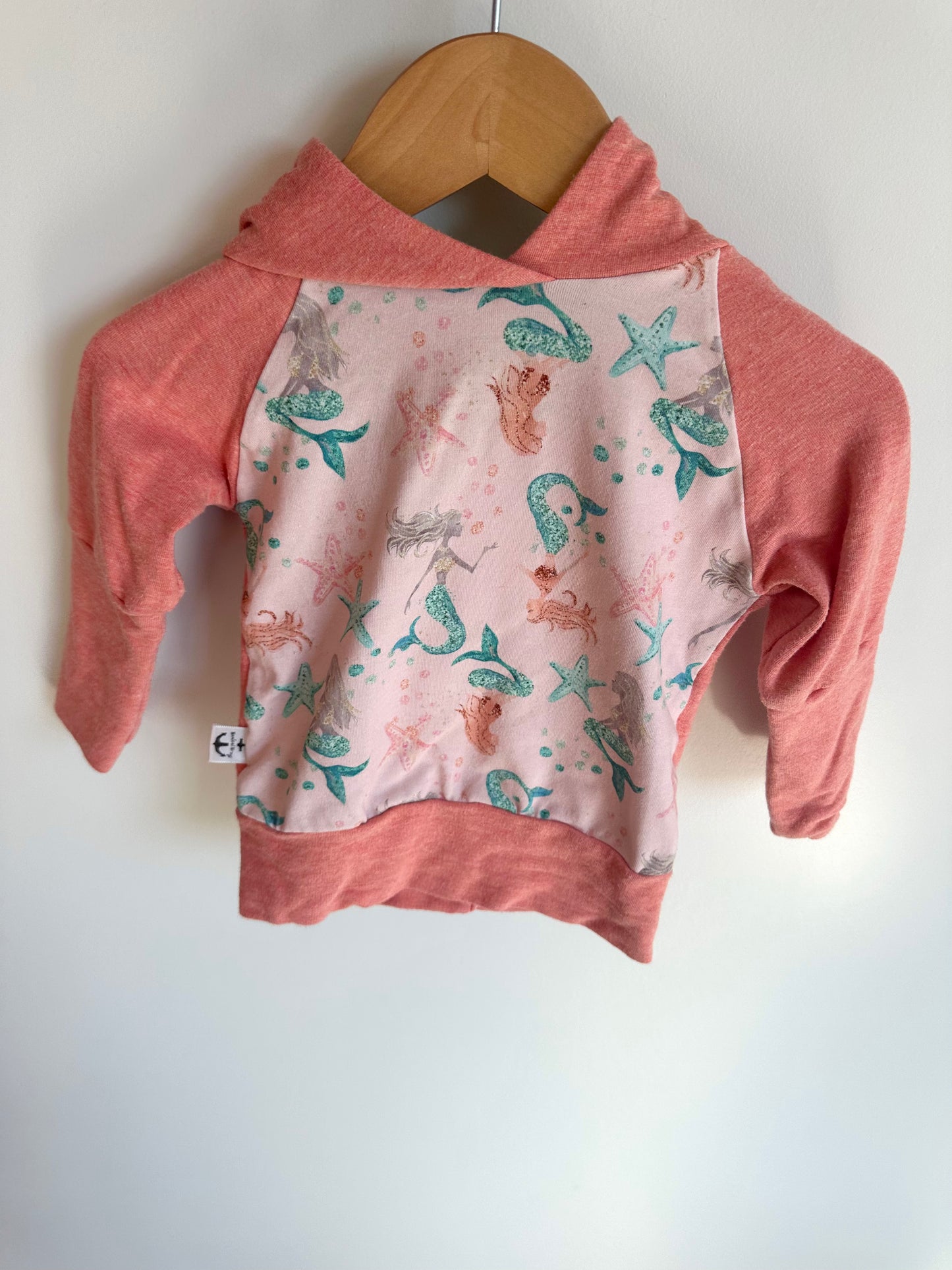 Nautical Nerys Handcrafted Grow with Me Mermaid Hoodie / 6m ?