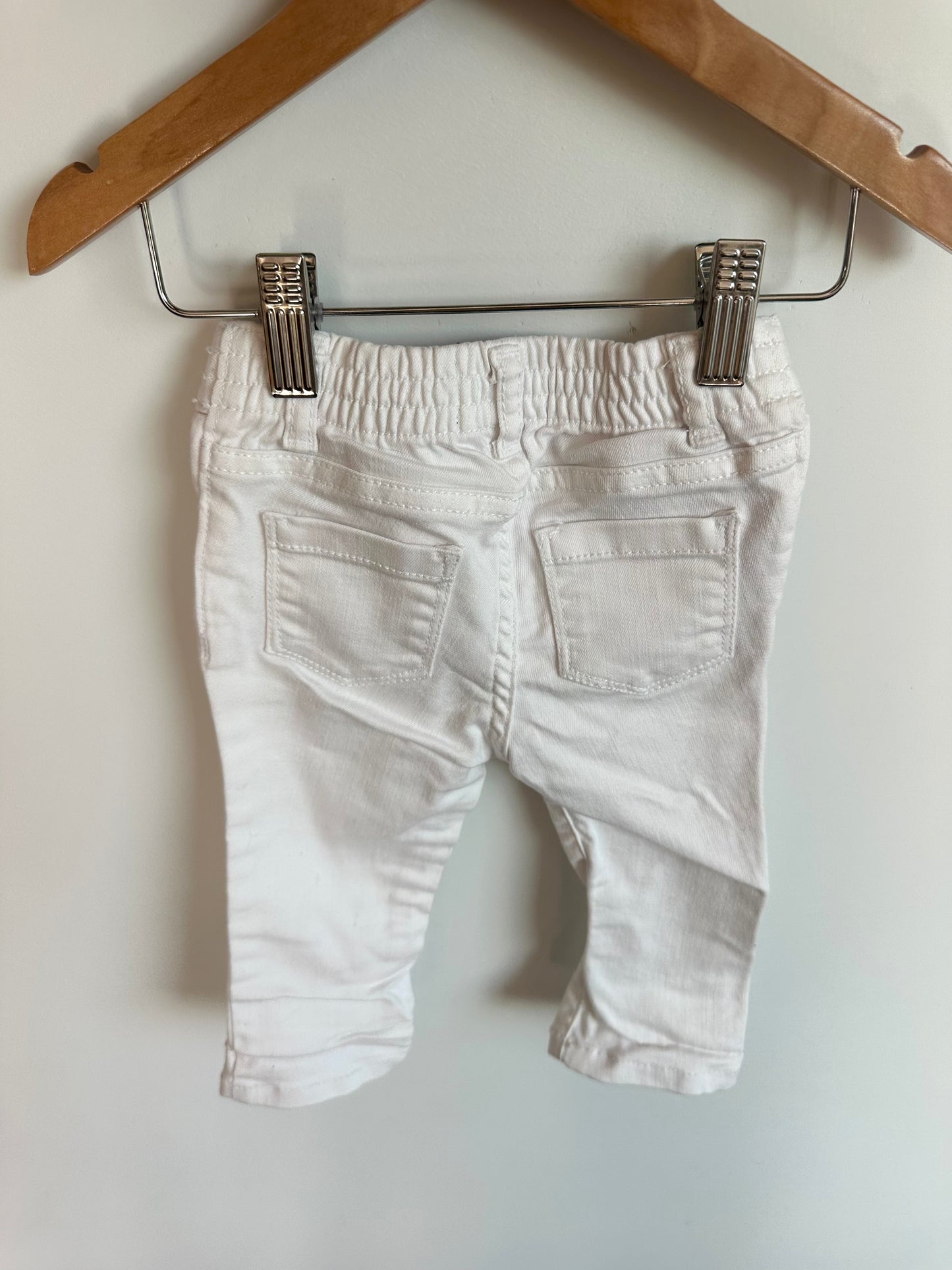 White Stretch Skinny Jeans / 12-18m