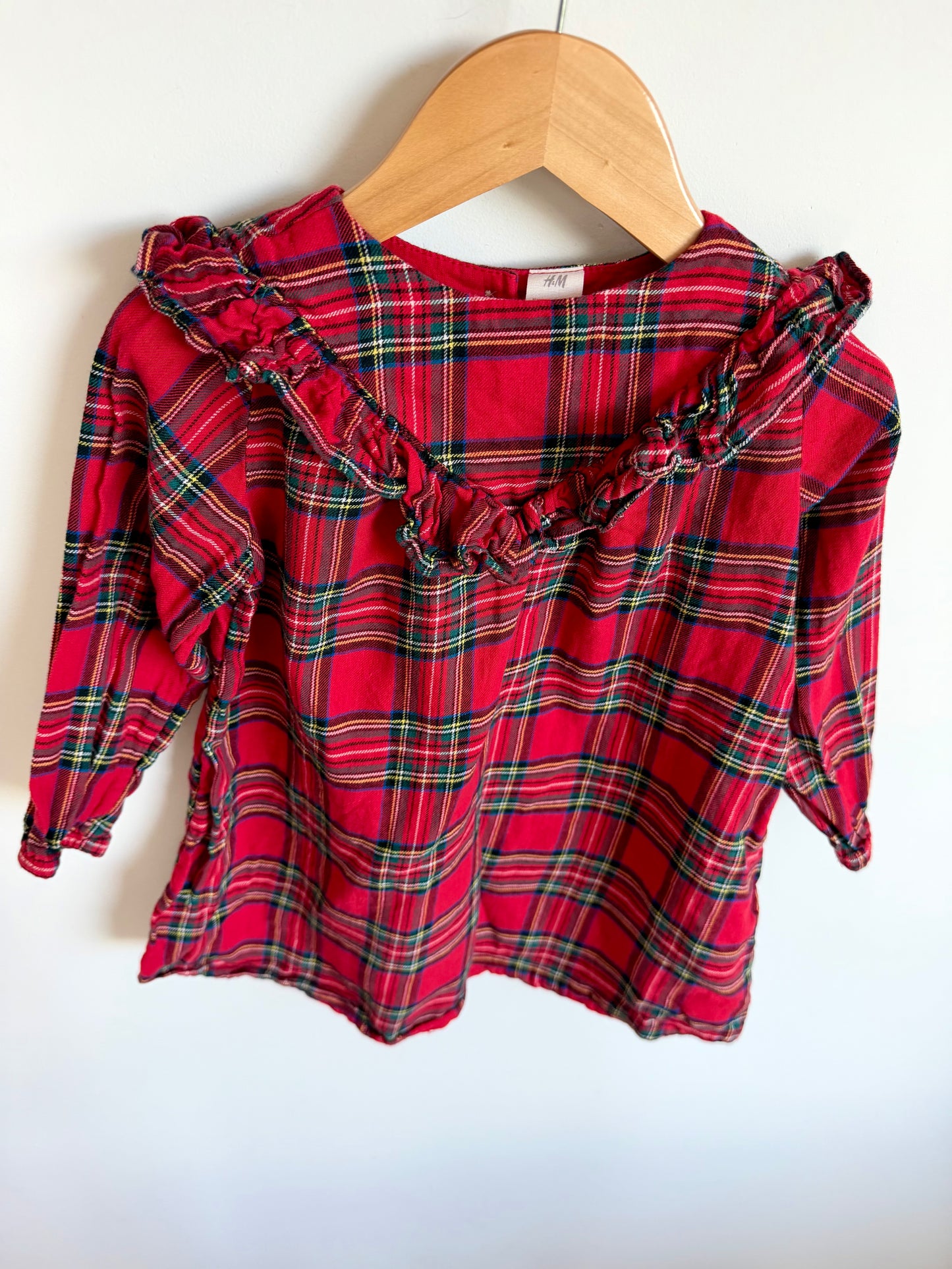 Tartan Long Sleeve Dress / 18-24m