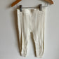 Cream Cable Knit Leggings / 4 years