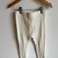 Cream Cable Knit Leggings / 4 years