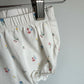 H&M Floral White Bubble Shorts / 2-4m
