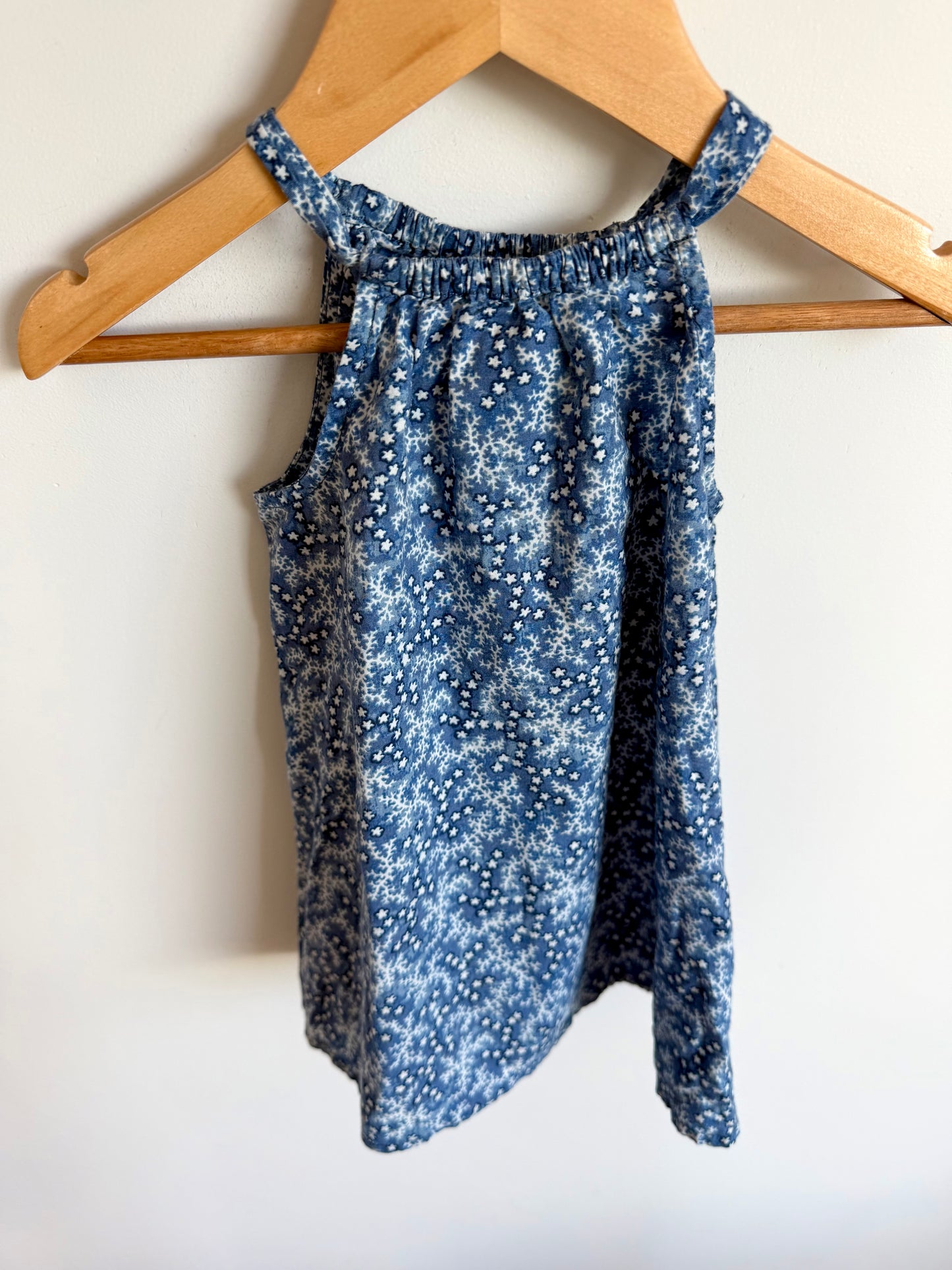 Navy White Shapes Dress / 12-18m