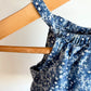 Navy White Shapes Dress / 12-18m