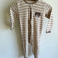 Brown Bear Striped Footed Sleeper / 12m