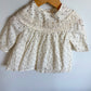 Polka Dot Long Sleeve Lace Dress / 12-18m
