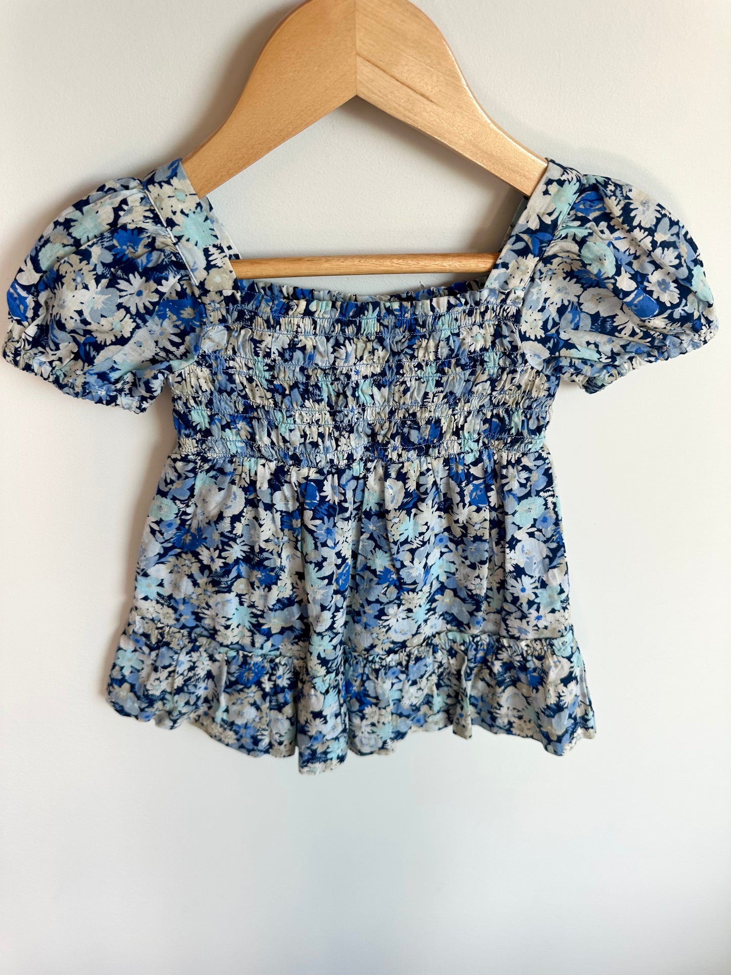 Gap Blue Floral Dress / 12-18m