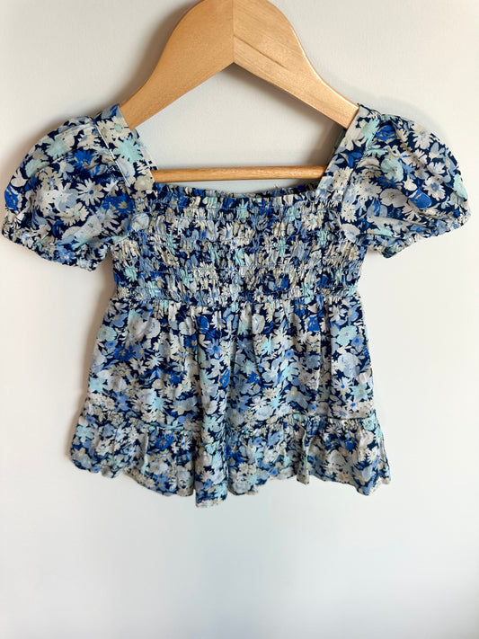 Gap Blue Floral Dress / 12-18m
