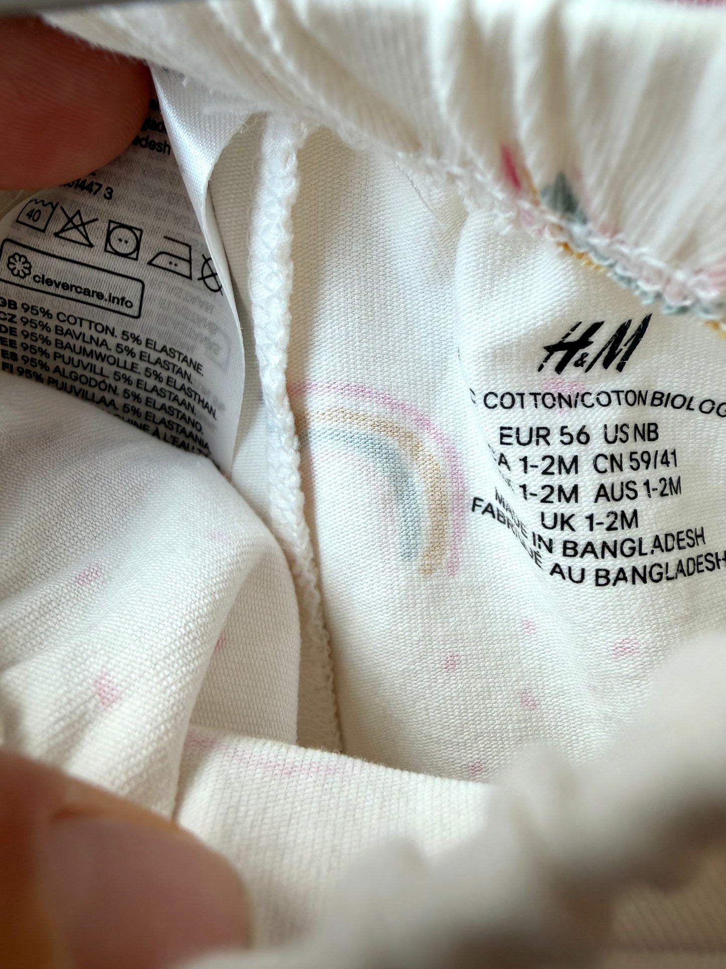 H&M Rainbow Love Bubble Shorts / 1-2m