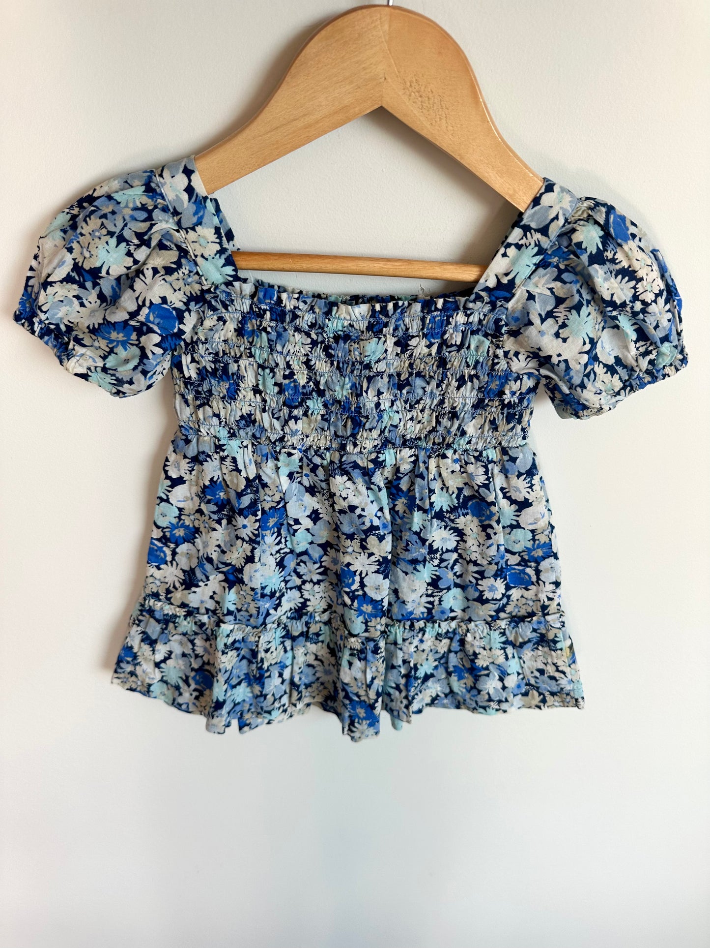 Gap Blue Floral Dress / 12-18m