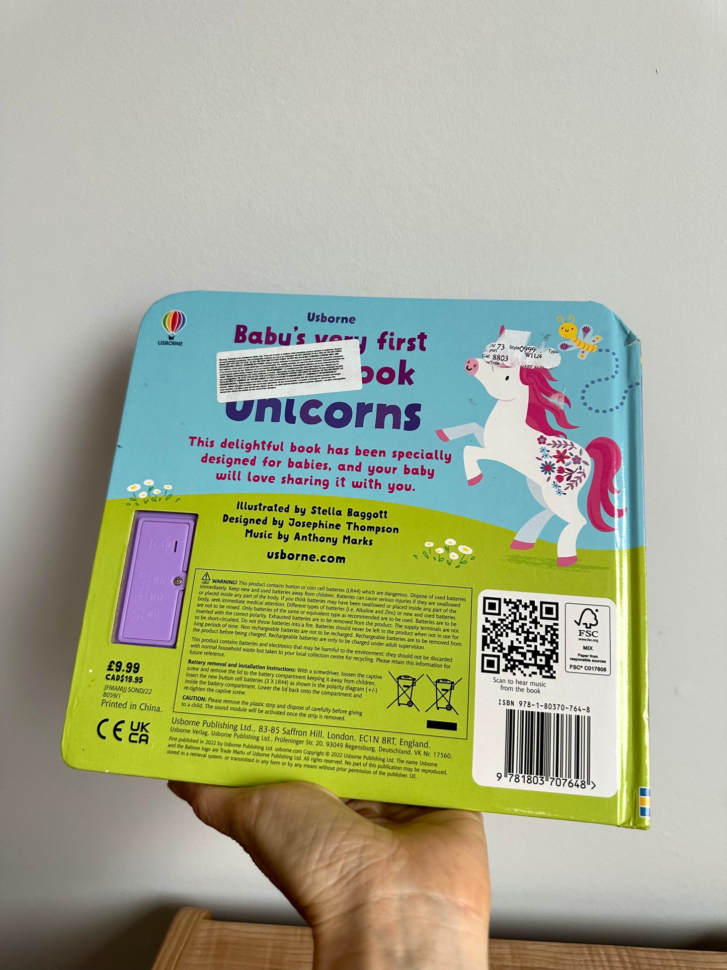 Baby's Noisy Book Unicorns / 0-2 years (No Shipping)