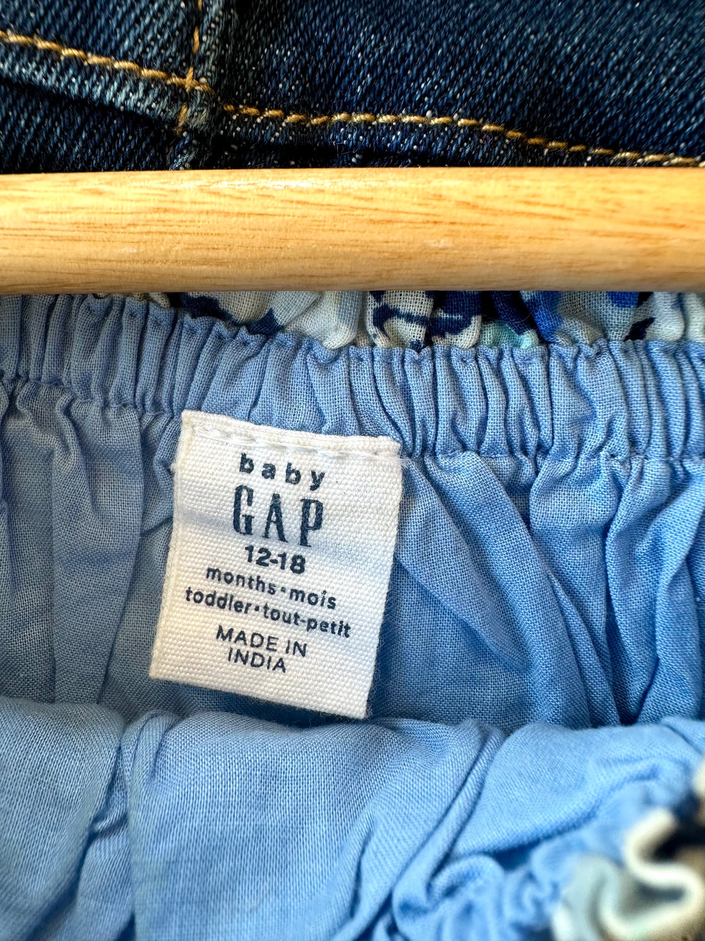 Gap Blue Floral Dress / 12-18m