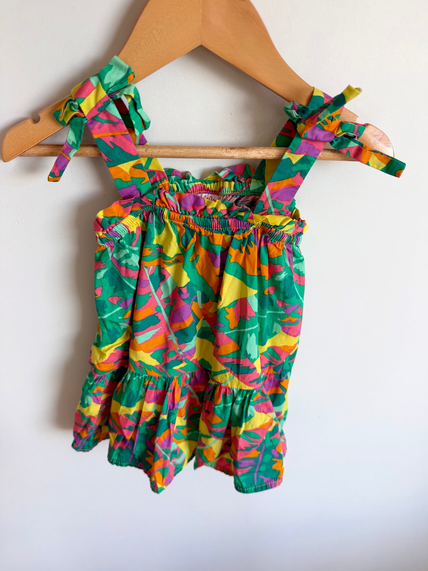 Colorful Shapes Pocket Dress / 12m