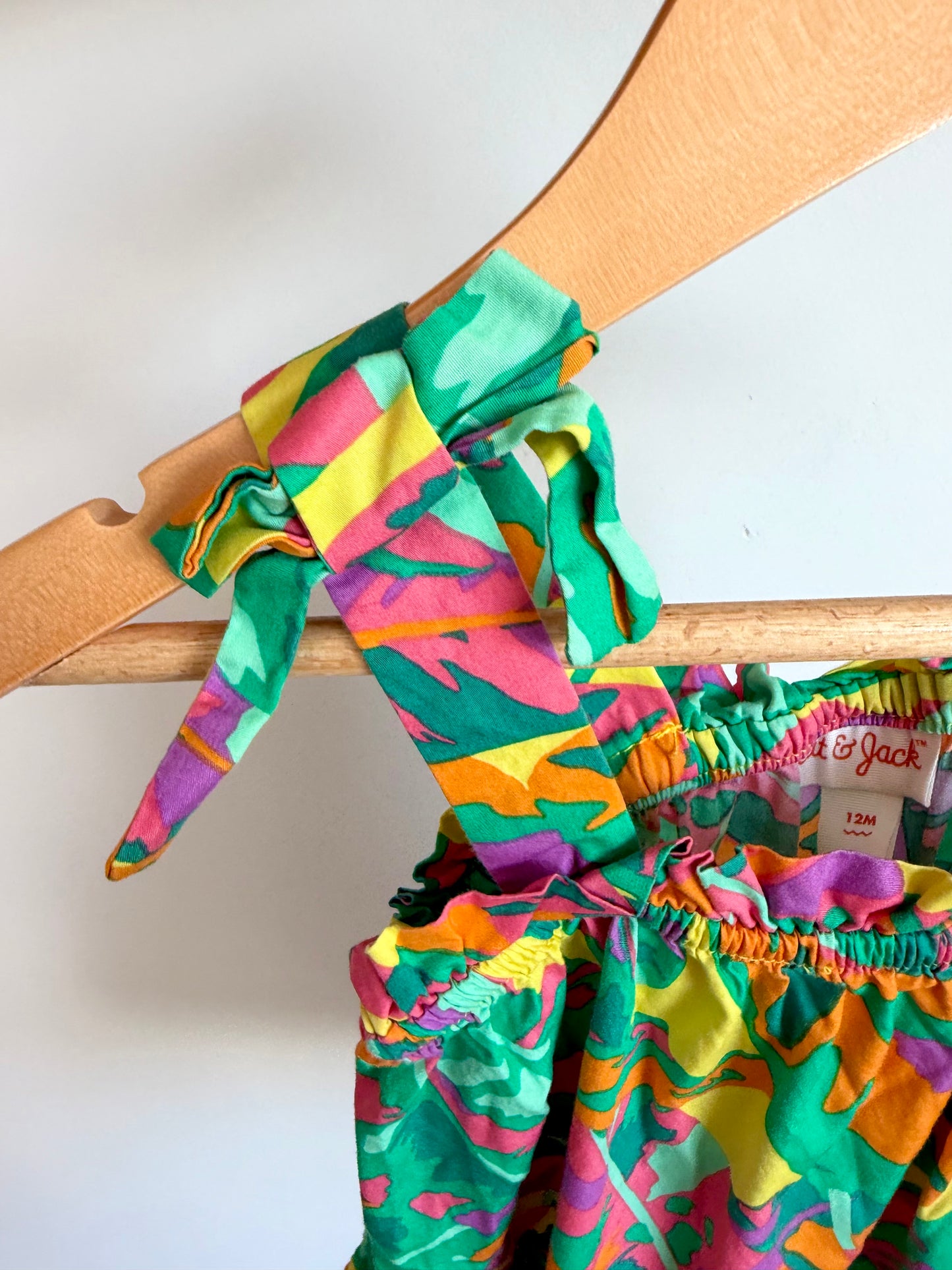 Colorful Shapes Pocket Dress / 12m