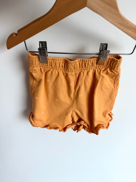 Orange Flower Shorts / 3T