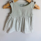 Moss Green Striped Dress / 12m