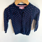 Navy Heart Cardigan / 18-24m