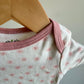 Pink Trim Floral Bodysuit / 3m