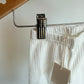 White Ribbed Tights with Hearts (With Tags) / 3-6m