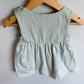 Moss Green Striped Dress / 12m