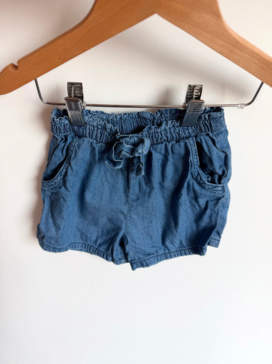 Chambray Pocket Shorts / 3T