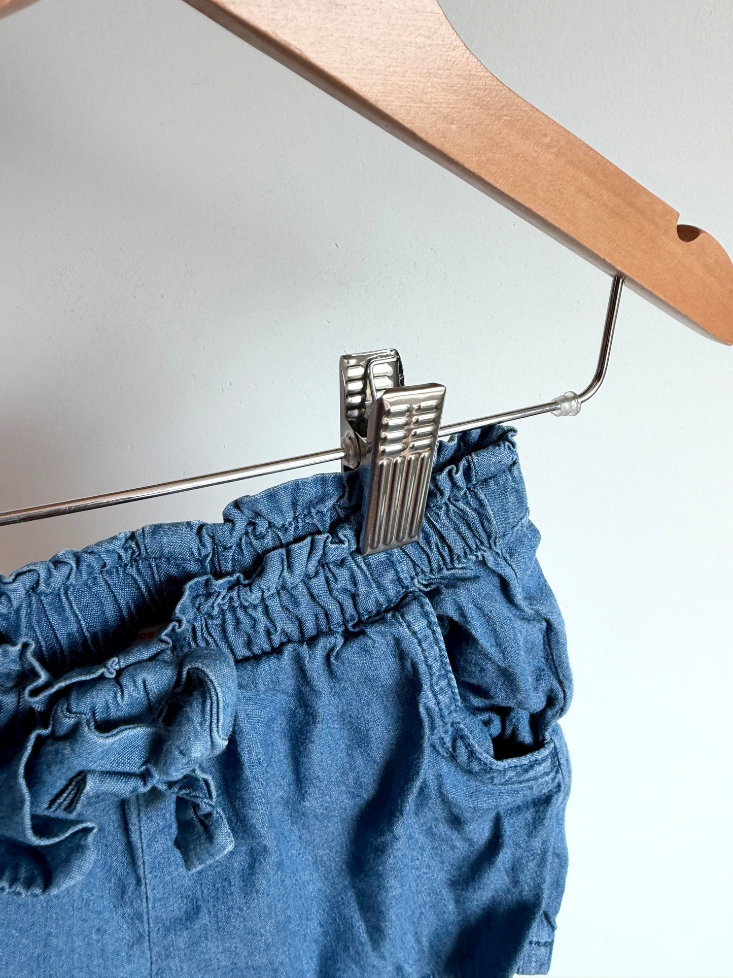 Chambray Pocket Shorts / 3T