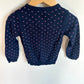 Navy Heart Cardigan / 18-24m