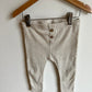 Organic Grey Ribbed Pants / 18-24m