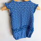 Cobalt Floral Shapes Romper / 18m