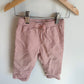 H&M Blush Cord Pants / 4-6m