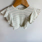 Ruffle Sleeve Striped Cropped Top / 24m
