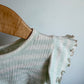 Ruffle Sleeve Striped Cropped Top / 24m