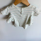 Ruffle Sleeve Striped Cropped Top / 24m