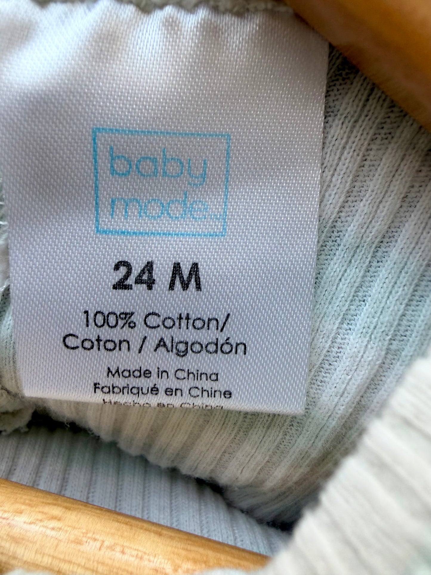 Ruffle Sleeve Striped Cropped Top / 24m