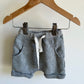Grey Drawstring Shorts / 6-12m