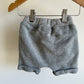 Grey Drawstring Shorts / 6-12m