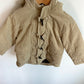 Tan Cord Hooded Jacket / 24m