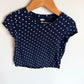Polka Dot Navy Top / 3T