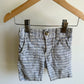 Longer Striped Shorts / 12-18m