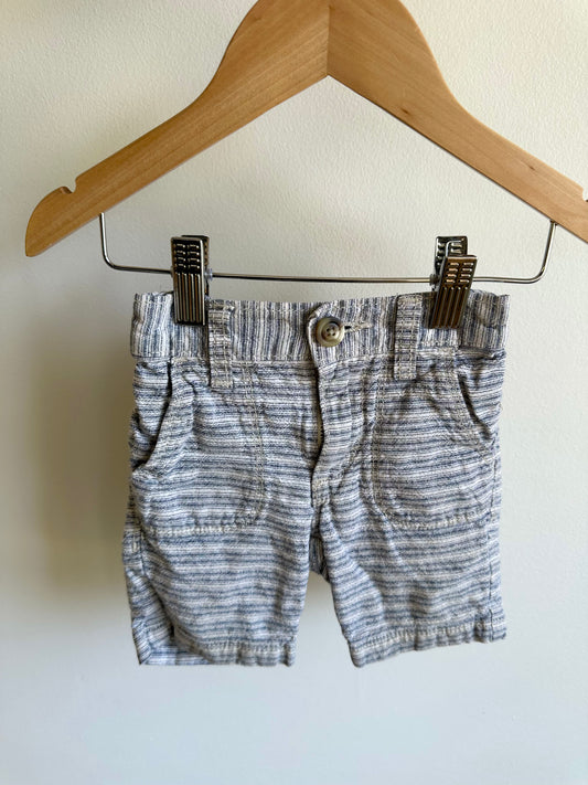Longer Striped Shorts / 12-18m
