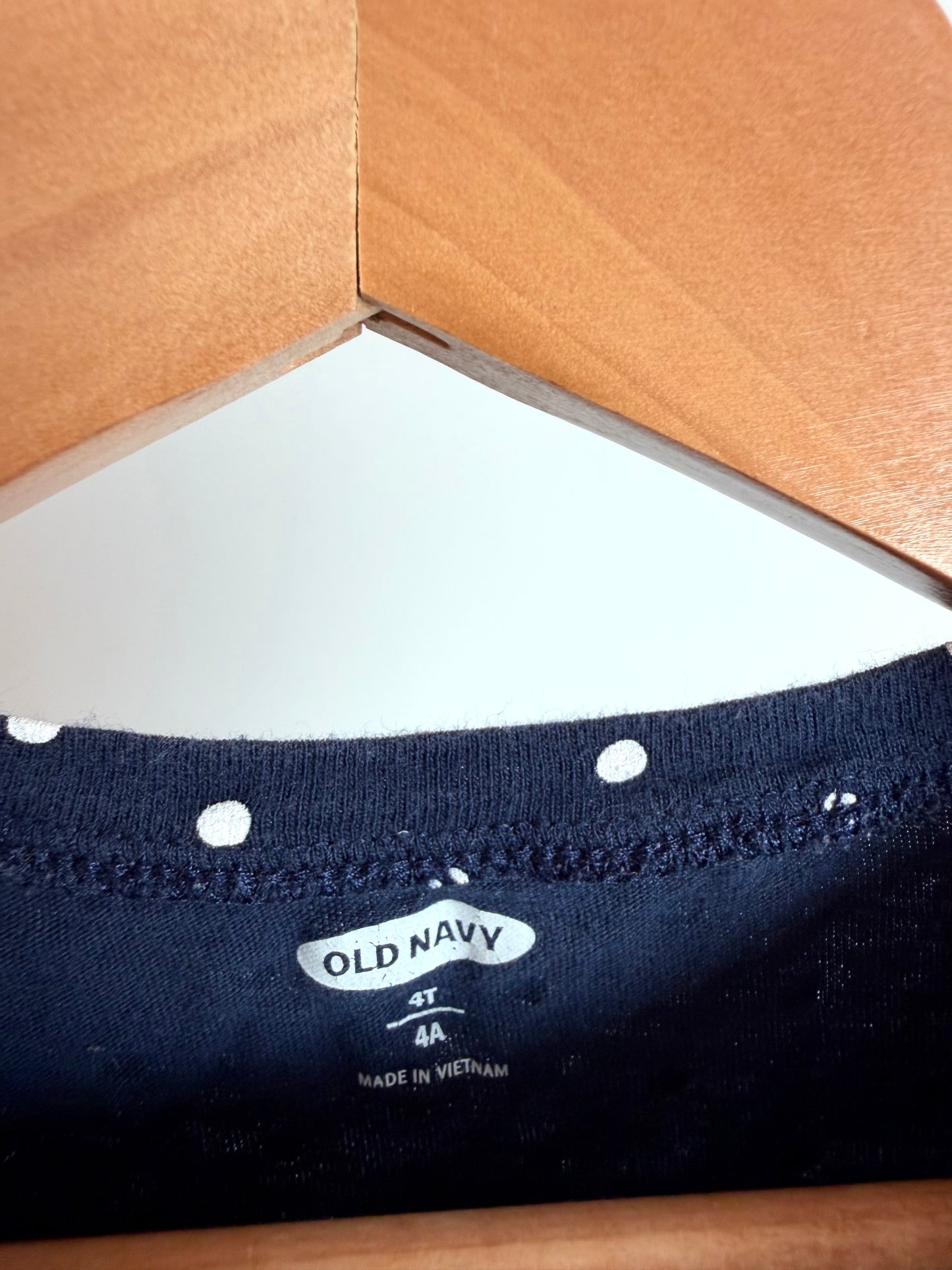 Polka Dot Navy Top / 3T