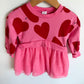 Pink Heart + Tulle Dress / 18m