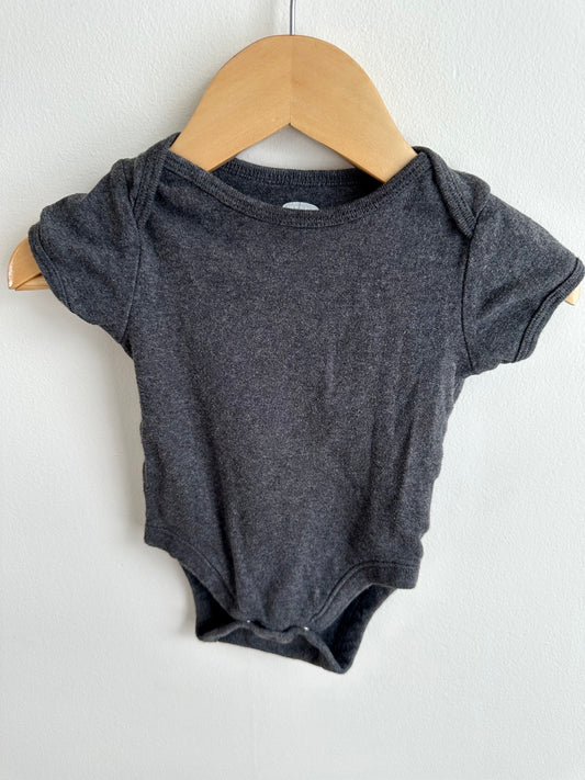 Charcoal Bodysuit / 3-6m