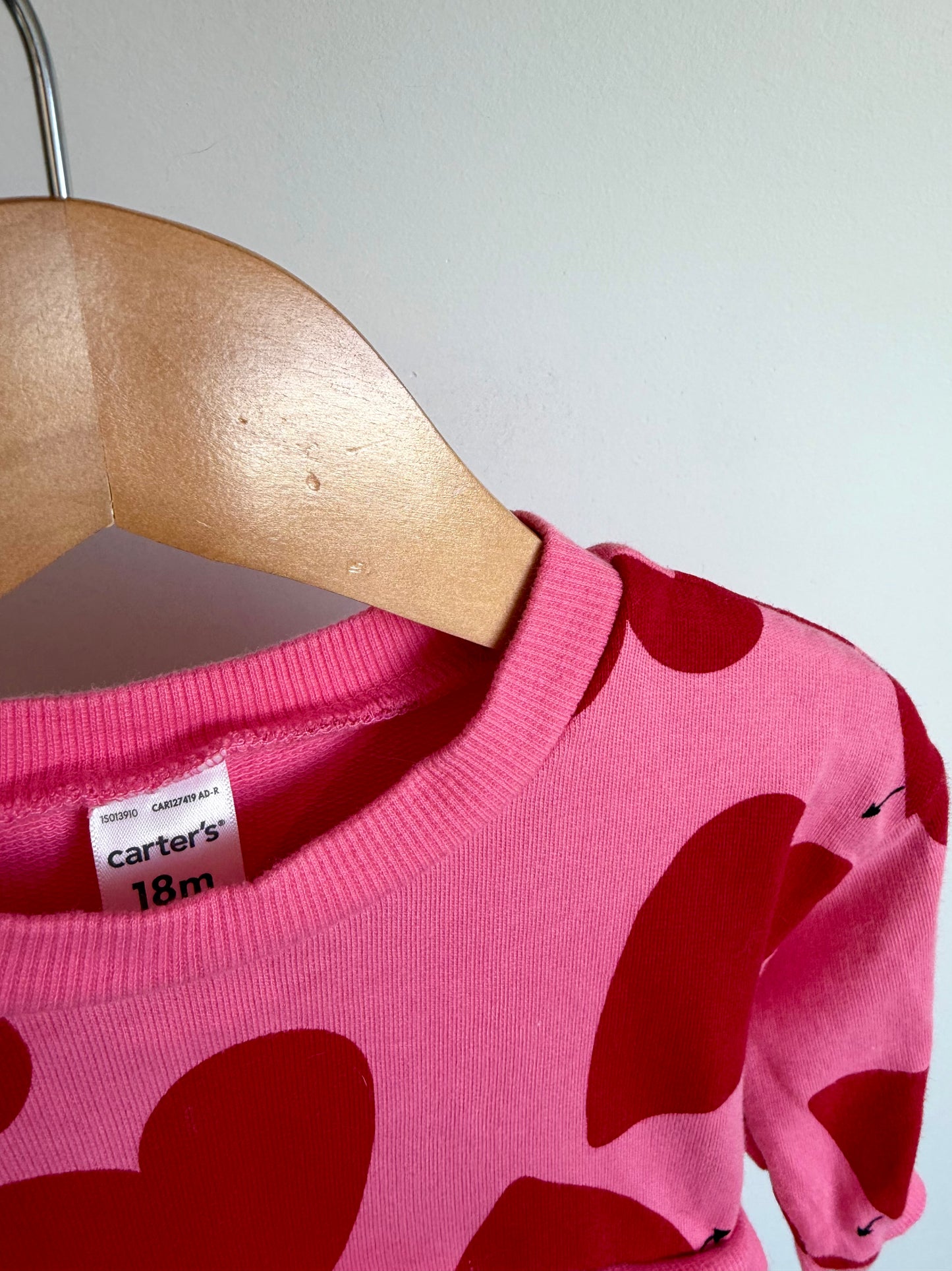 Pink Heart + Tulle Dress / 18m