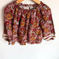 Lace Sleeve Detail Floral Top / 3-4T